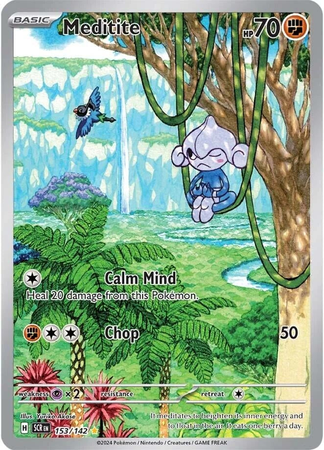 Image for Meditite (153/142) (SV07: Stellar Crown) - Pokemon