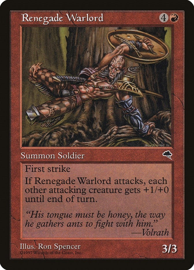 Image for Renegade Warlord (197) (Tempest) - Magic: The Gathering
