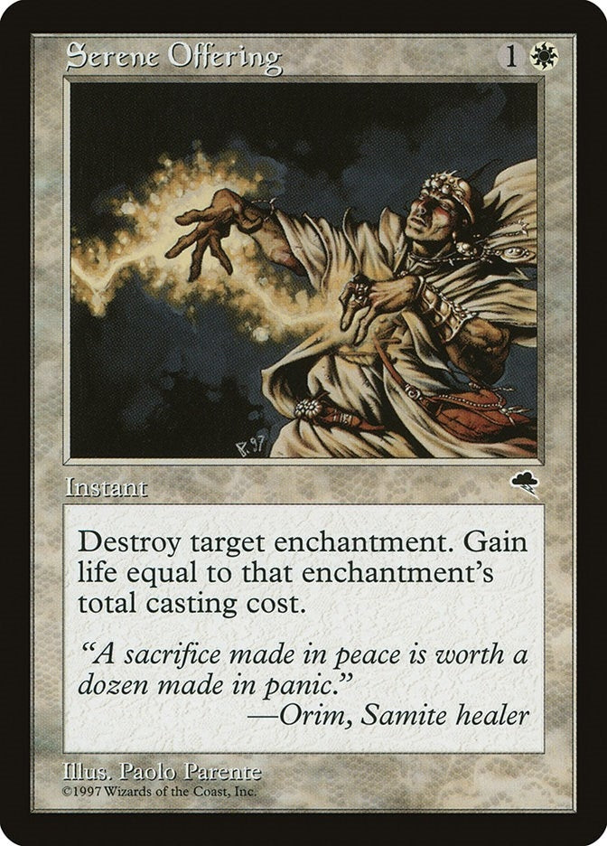 Image for Serene Offering (40) (Tempest) - Magic: The Gathering