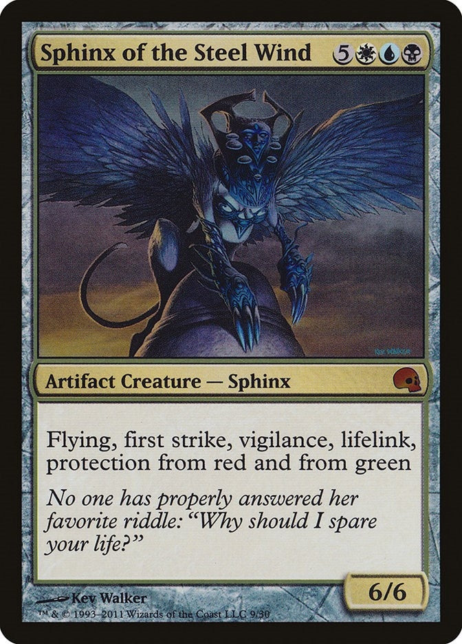 Image for Sphinx of the Steel Wind (9) (Premium Deck Series: Graveborn) - Magic: The Gathering