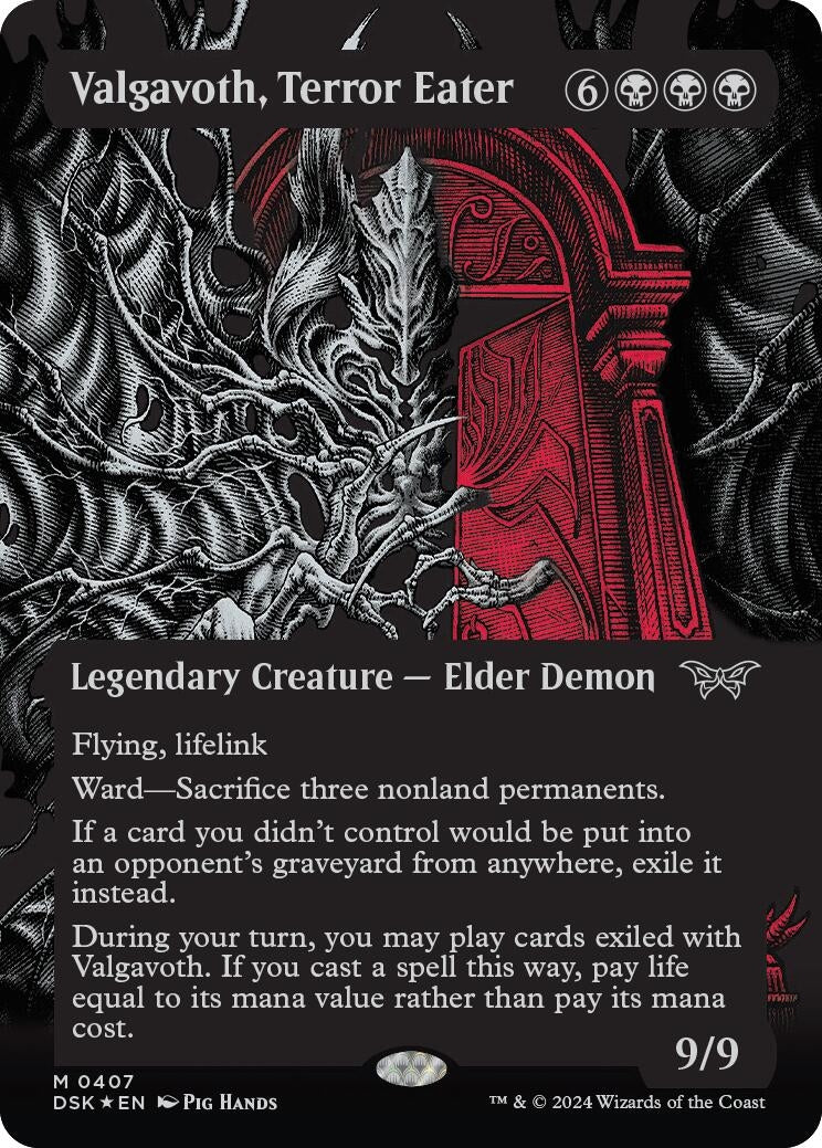 Image for Valgavoth, Terror Eater (Showcase) (Textured Foil) (407) (Duskmourn: House of Horror) - Magic: The Gathering