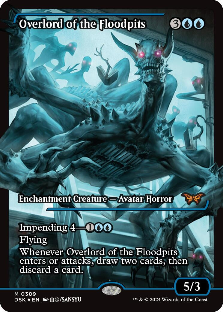 Image for Overlord of the Floodpits (Showcase) (389) (Duskmourn: House of Horror) - Magic: The Gathering