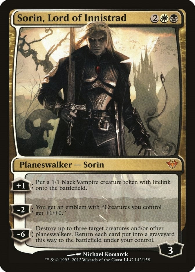 Image for Sorin, Lord of Innistrad (142) (Dark Ascension) - Magic: The Gathering