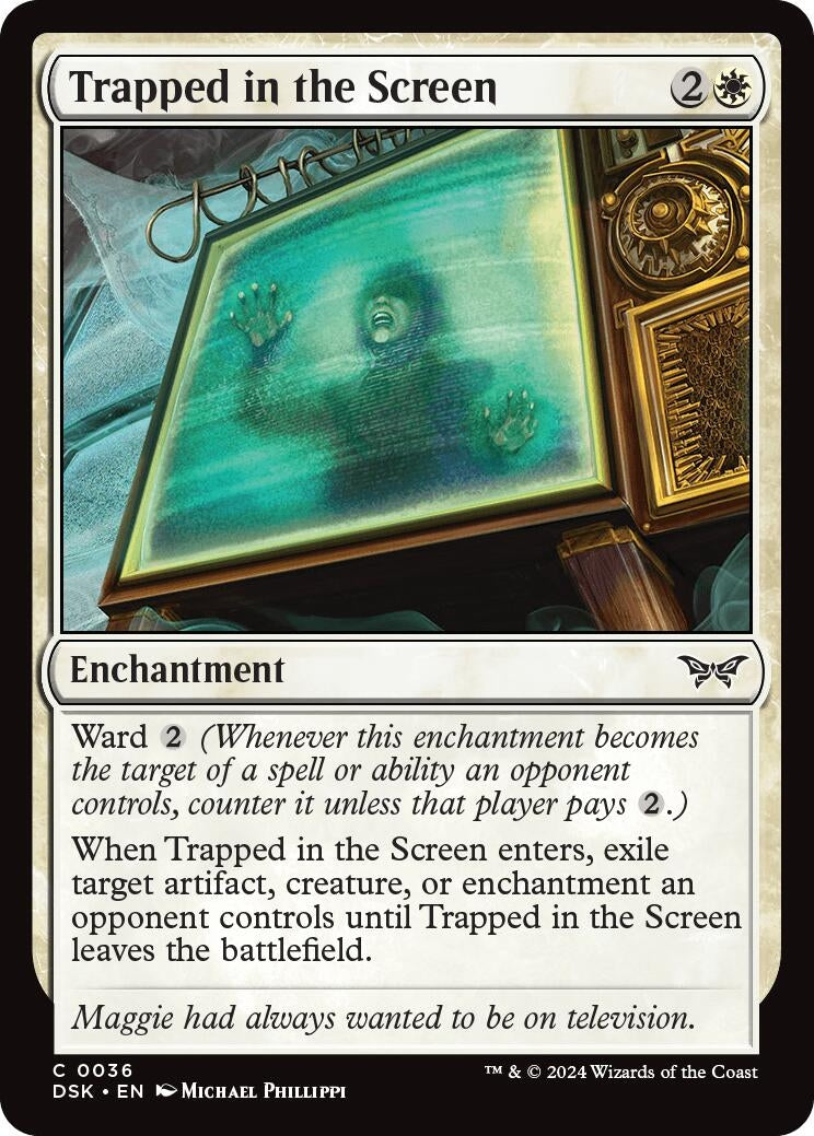 Image for Trapped in the Screen (36) (Duskmourn: House of Horror) - Magic: The Gathering