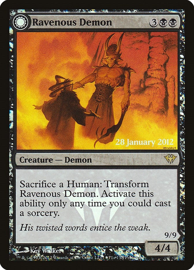 Image for Ravenous Demon (71) (Prerelease Cards) - Magic: The Gathering
