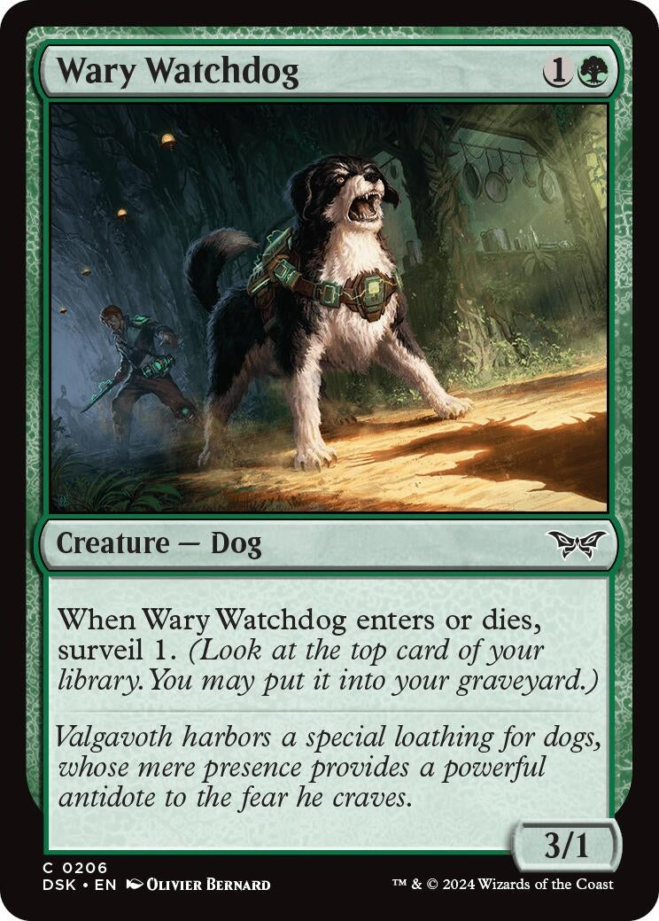 Image for Wary Watchdog (206) (Duskmourn: House of Horror) - Magic: The Gathering