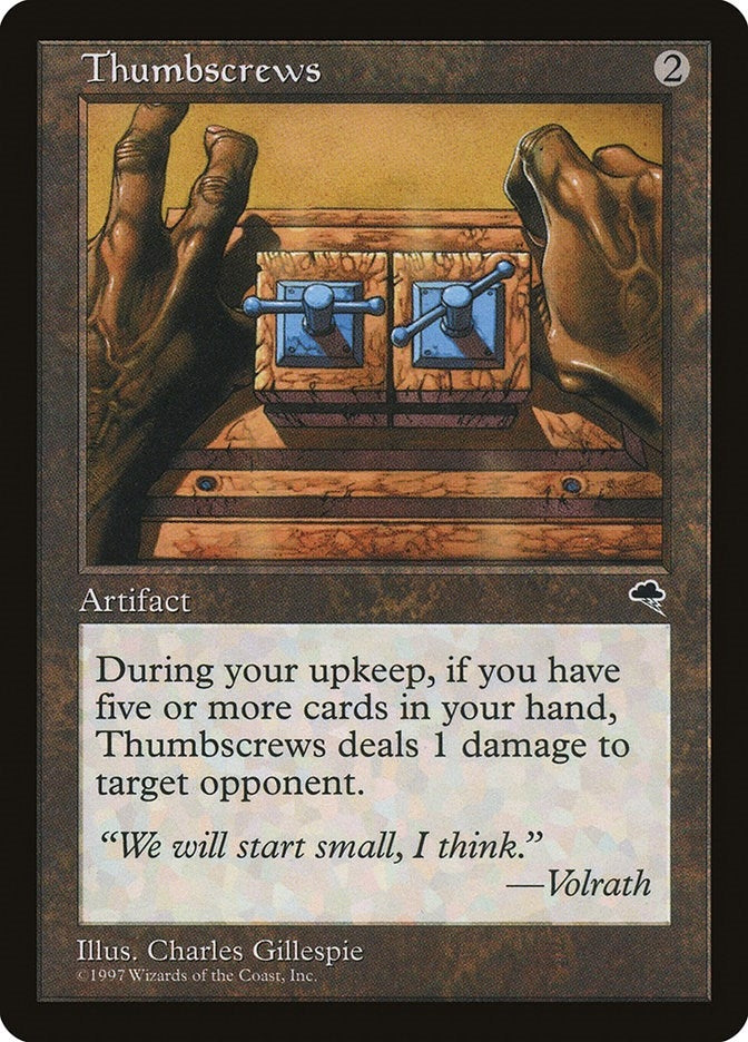Image for Thumbscrews (312) (Tempest) - Magic: The Gathering
