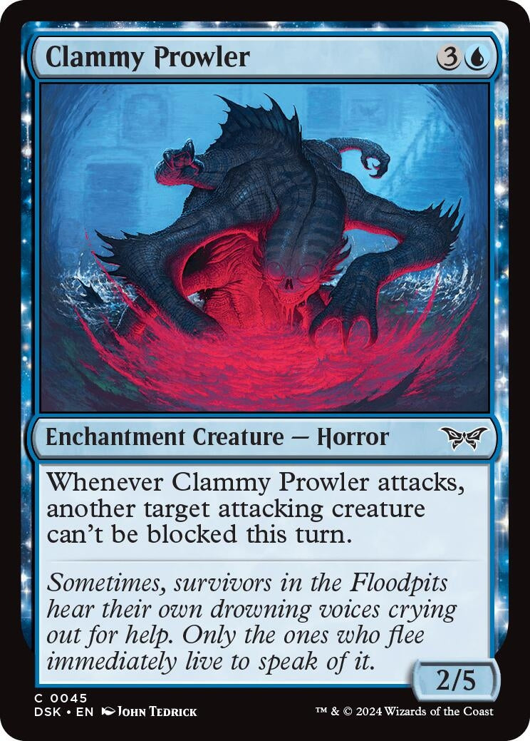 Image for Clammy Prowler (45) (Duskmourn: House of Horror) - Magic: The Gathering