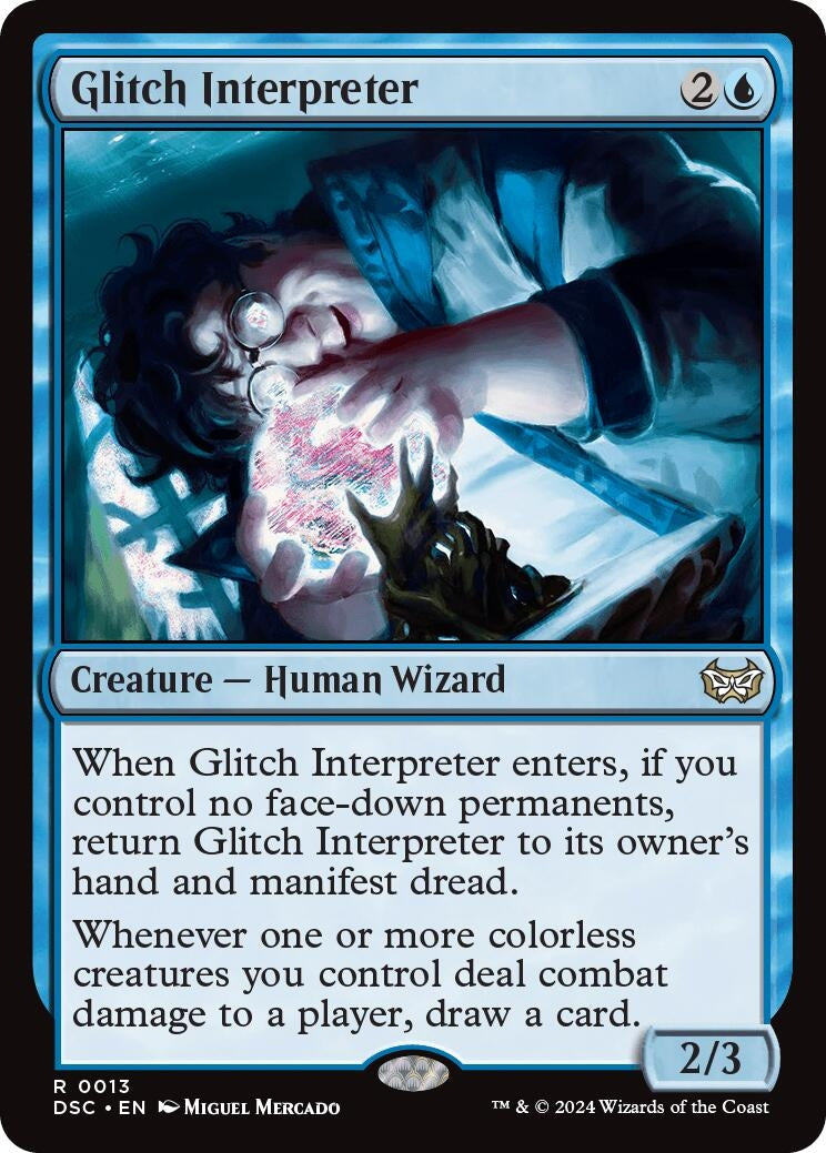 Image for Glitch Interpreter (13) (Commander: Duskmourn: House of Horror) - Magic: The Gathering