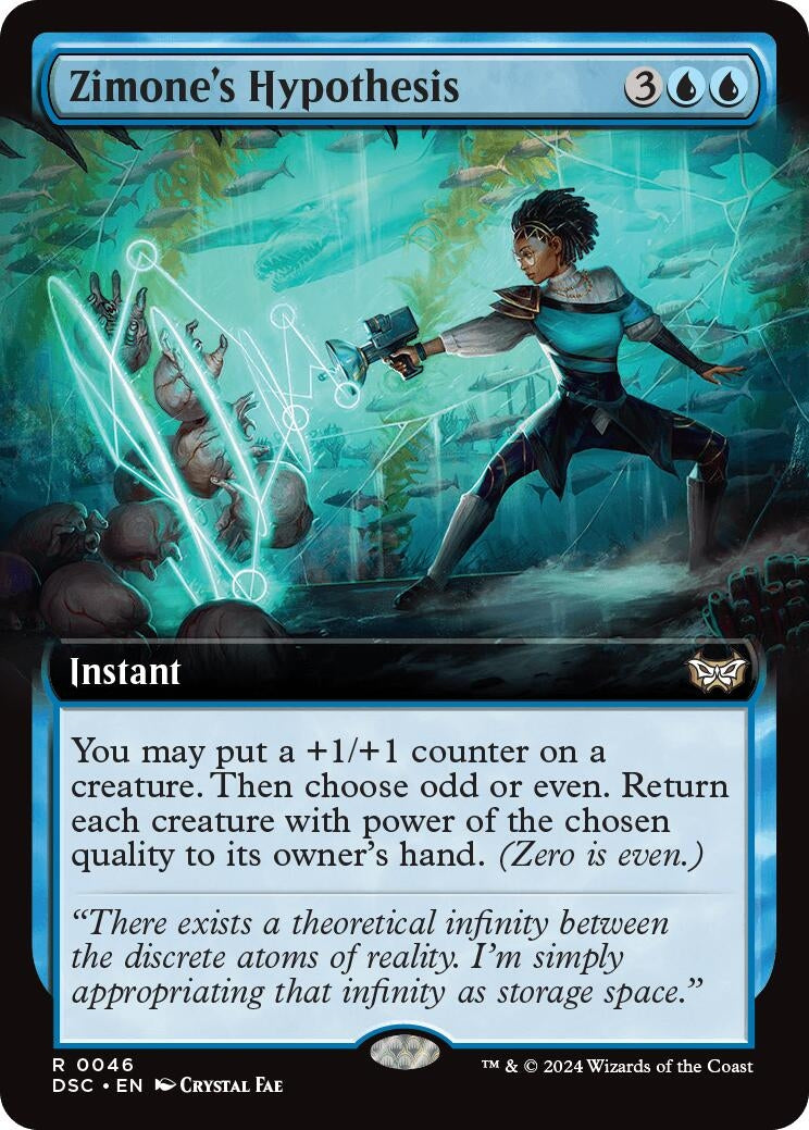 Image for Zimone's Hypothesis (Extended Art) (46) (Commander: Duskmourn: House of Horror) - Magic: The Gathering