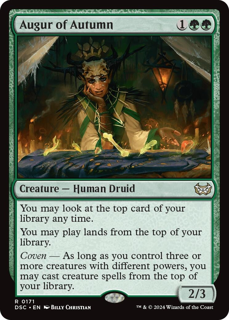 Image for Augur of Autumn (171) (Commander: Duskmourn: House of Horror) - Magic: The Gathering