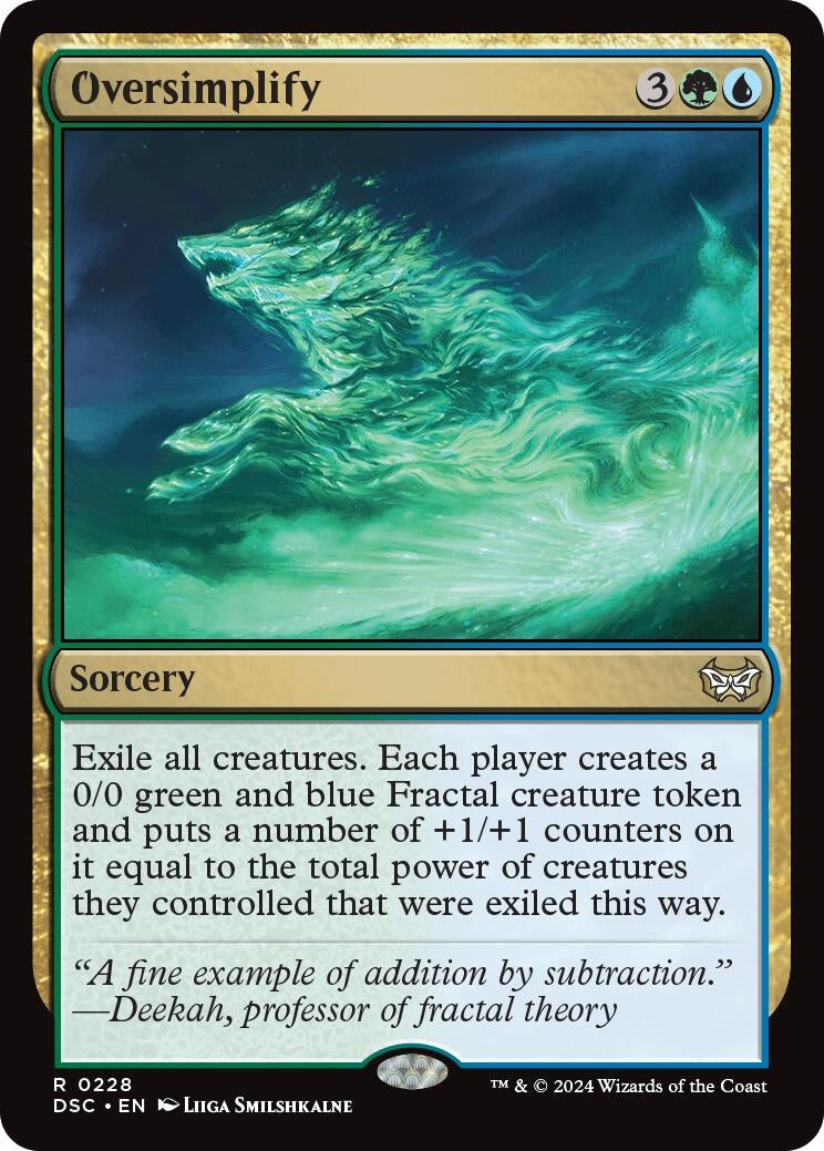 Image for Oversimplify (228) (Commander: Duskmourn: House of Horror) - Magic: The Gathering