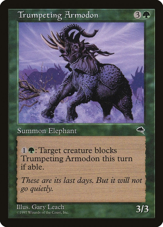 Image for Trumpeting Armodon (262) (Tempest) - Magic: The Gathering