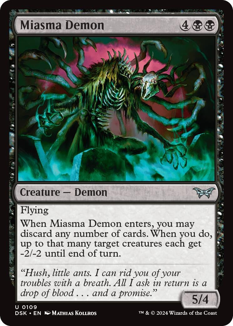 Image for Miasma Demon (109) (Duskmourn: House of Horror) - Magic: The Gathering