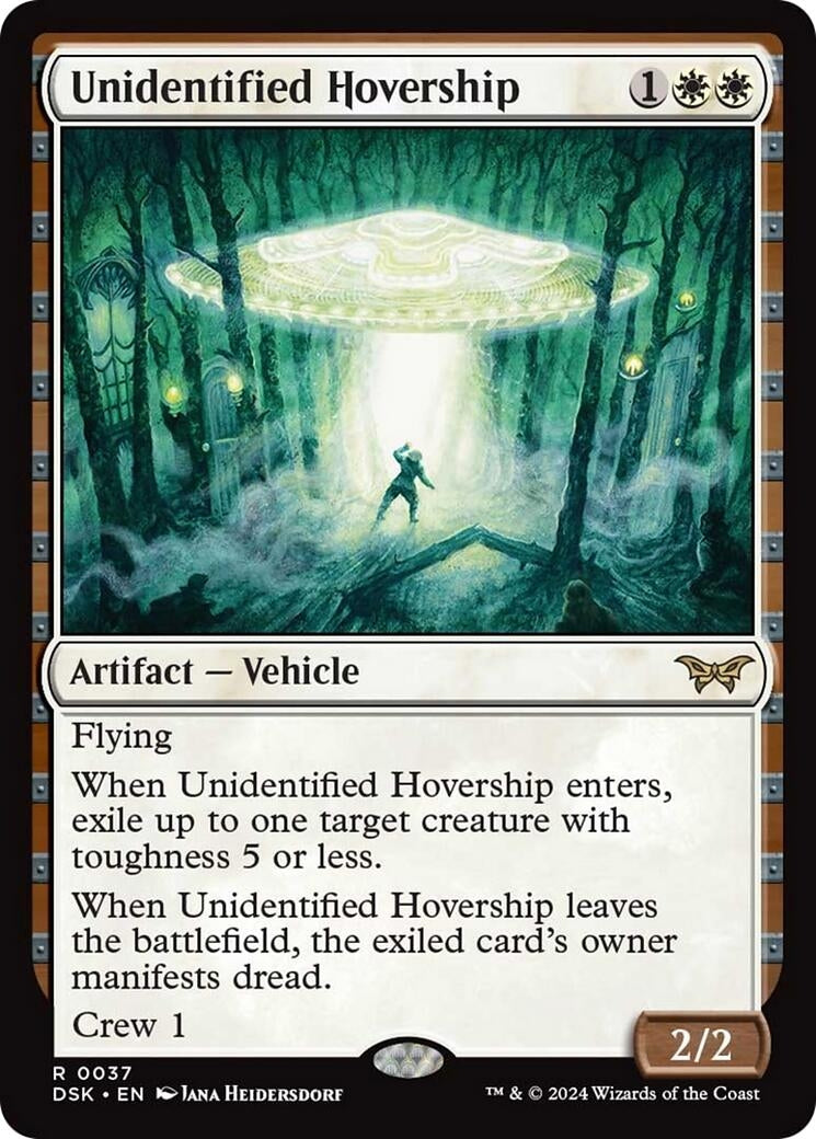 Image for Unidentified Hovership (37) (Duskmourn: House of Horror) - Magic: The Gathering