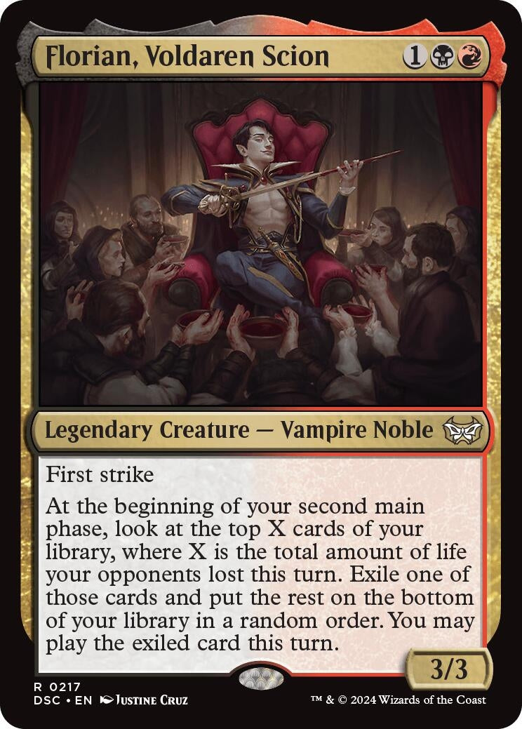 Image for Florian, Voldaren Scion (217) (Commander: Duskmourn: House of Horror) - Magic: The Gathering