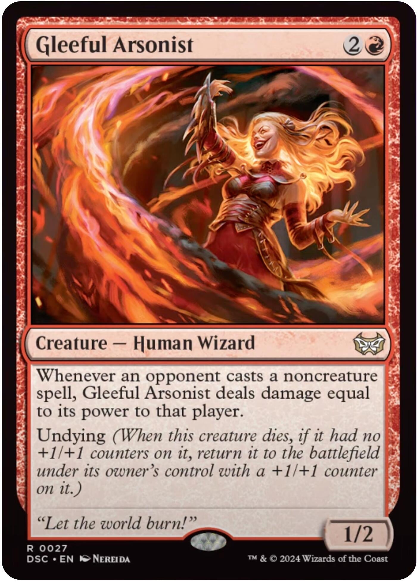 Image for Gleeful Arsonist (27) (Commander: Duskmourn: House of Horror) - Magic: The Gathering