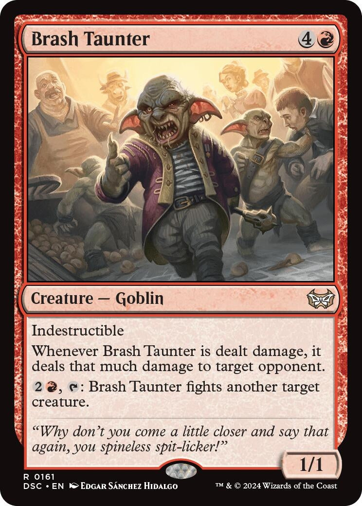 Image for Brash Taunter (161) (Commander: Duskmourn: House of Horror) - Magic: The Gathering