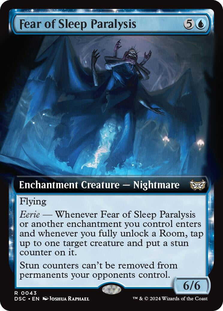 Image for Fear of Sleep Paralysis (Extended Art) (43) (Commander: Duskmourn: House of Horror) - Magic: The Gathering