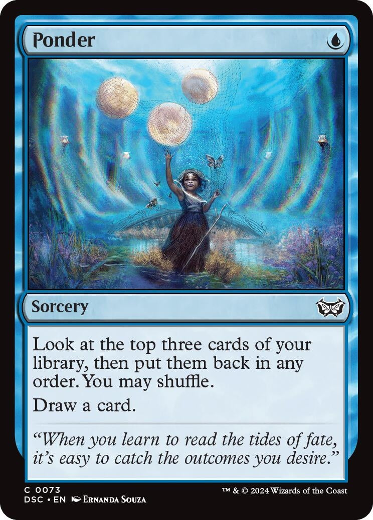 Image for Ponder (73) (Commander: Duskmourn: House of Horror) - Magic: The Gathering
