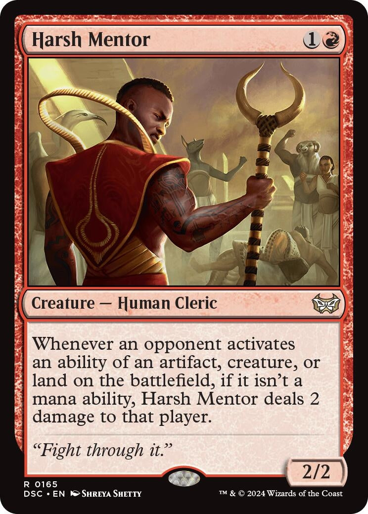 Image for Harsh Mentor (165) (Commander: Duskmourn: House of Horror) - Magic: The Gathering