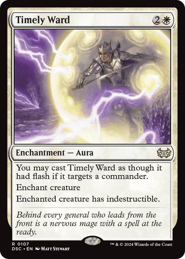 Image for Timely Ward (107) (Commander: Duskmourn: House of Horror) - Magic: The Gathering
