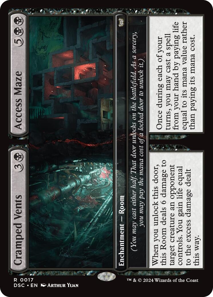 Image for Cramped Vents // Access Maze (17) (Commander: Duskmourn: House of Horror) - Magic: The Gathering