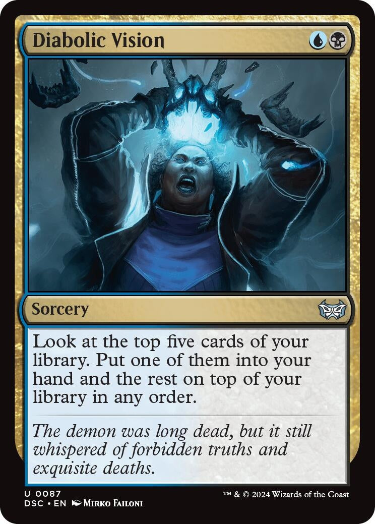 Image for Diabolic Vision (87) (Commander: Duskmourn: House of Horror) - Magic: The Gathering