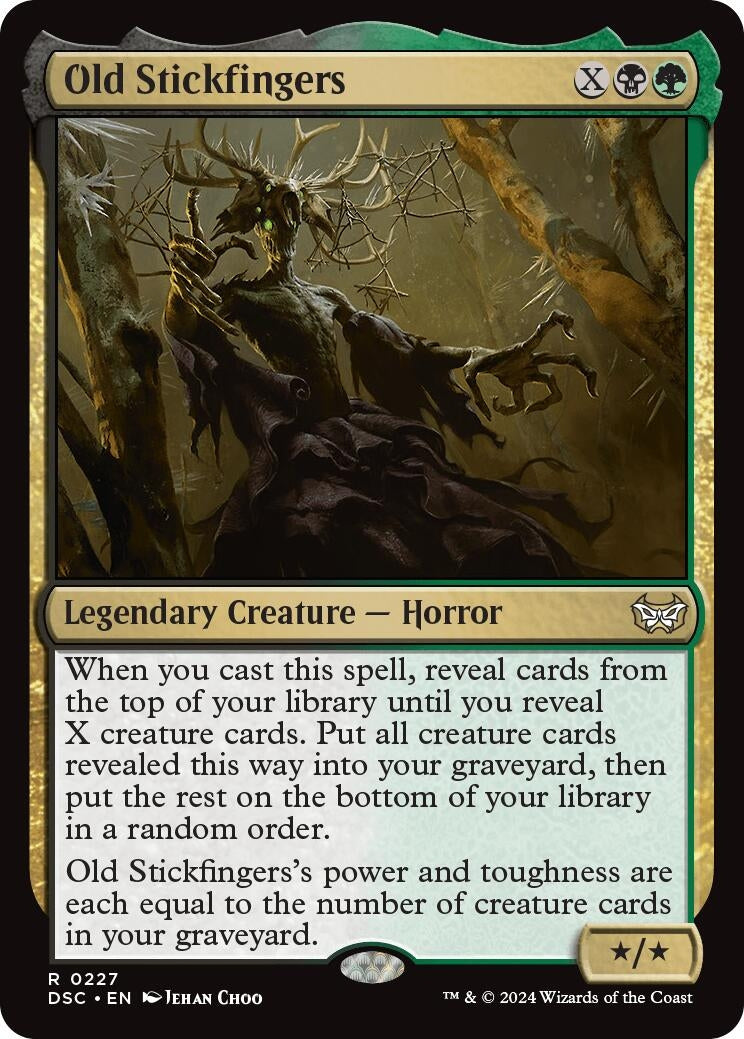 Image for Old Stickfingers (227) (Commander: Duskmourn: House of Horror) - Magic: The Gathering