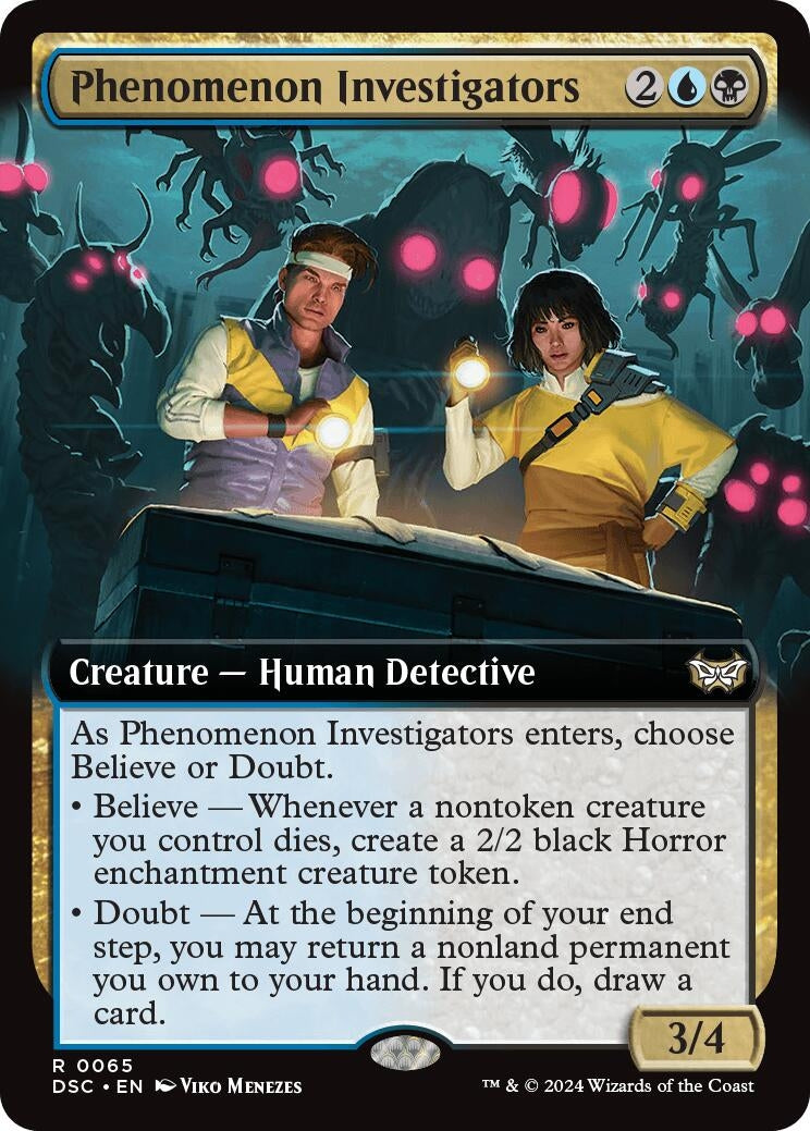 Image for Phenomenon Investigators (Extended Art) (65) (Commander: Duskmourn: House of Horror) - Magic: The Gathering