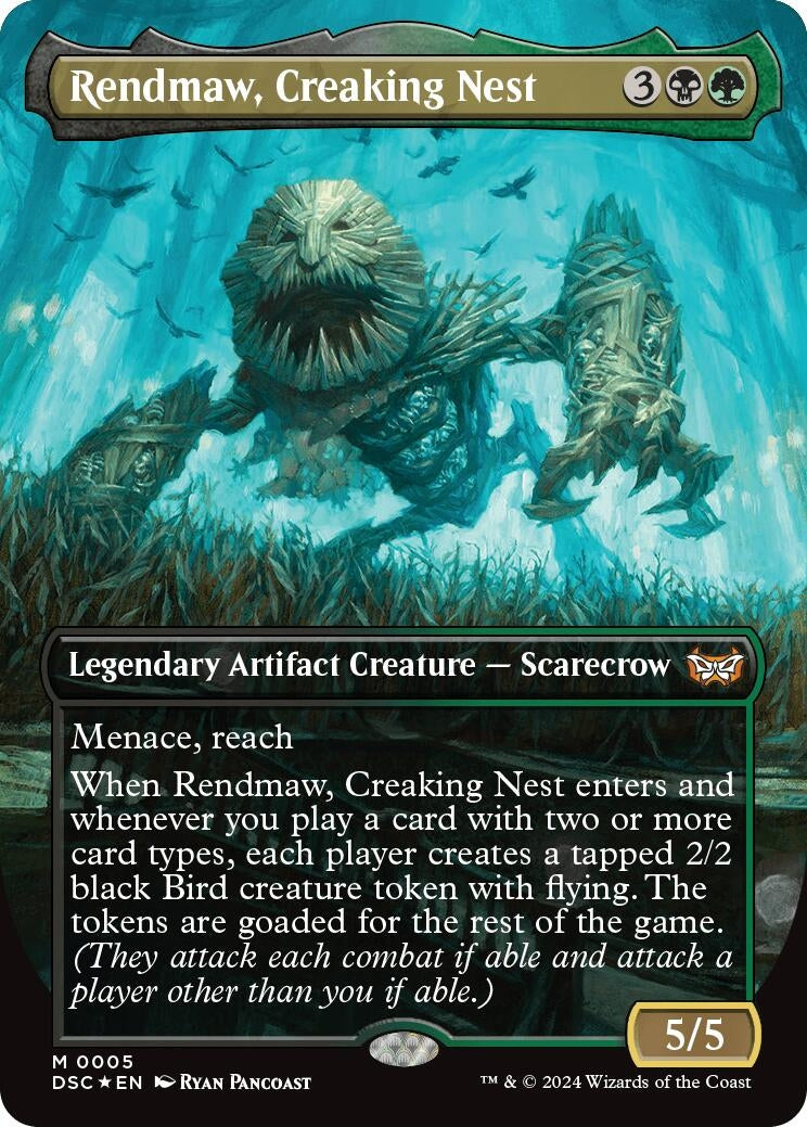 Image for Rendmaw, Creaking Nest (Borderless) (5) (Commander: Duskmourn: House of Horror) - Magic: The Gathering