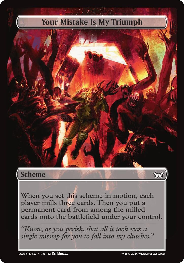 Image for Your Mistake Is My Triumph (Full Art) (364) (Archenemy: Duskmourn) - Magic: The Gathering