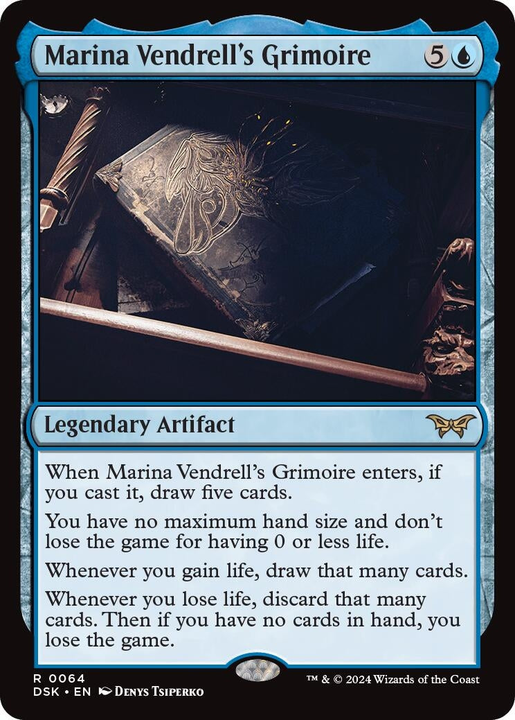 Image for Marina Vendrell's Grimoire (64) (Duskmourn: House of Horror) - Magic: The Gathering