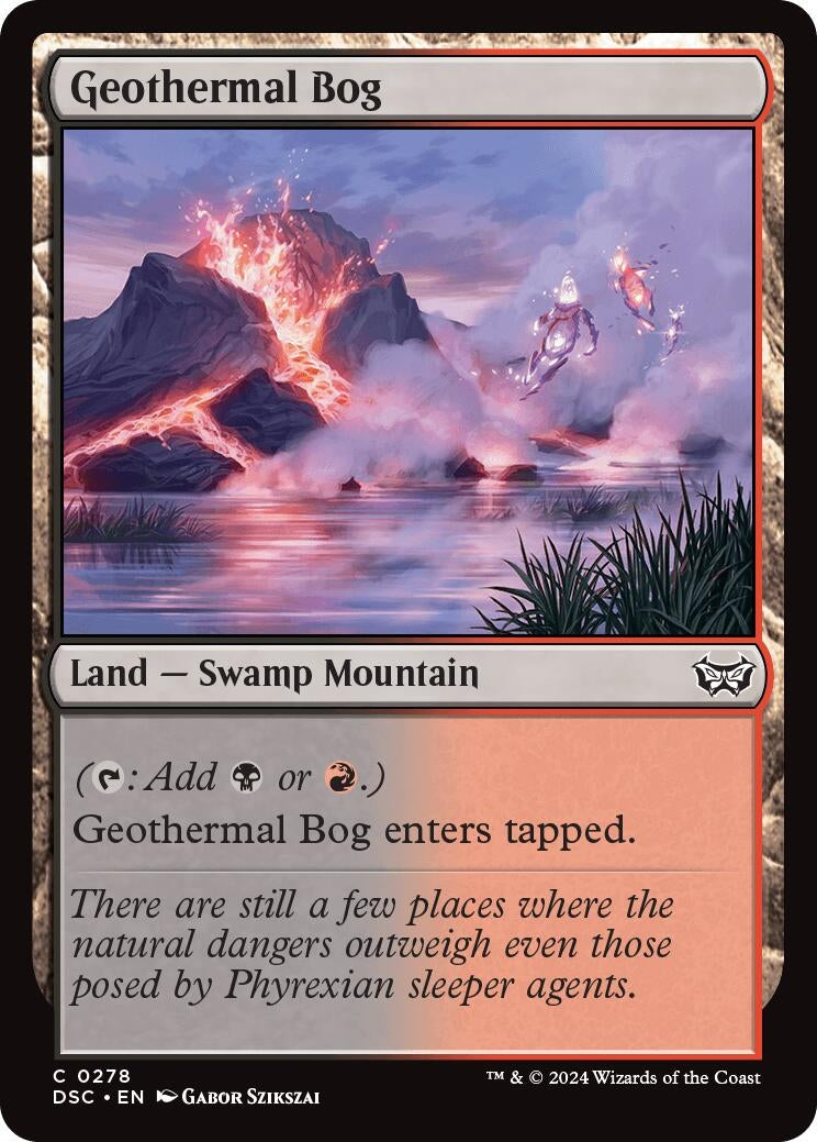 Image for Geothermal Bog (278) (Commander: Duskmourn: House of Horror) - Magic: The Gathering