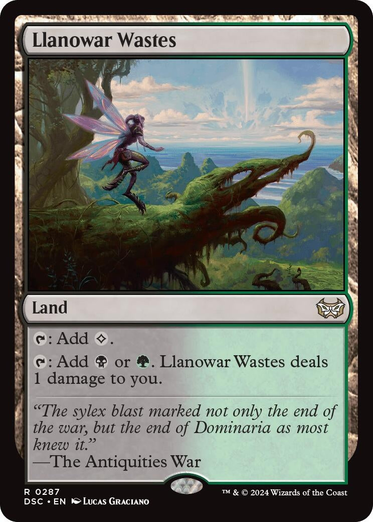 Image for Llanowar Wastes (287) (Commander: Duskmourn: House of Horror) - Magic: The Gathering