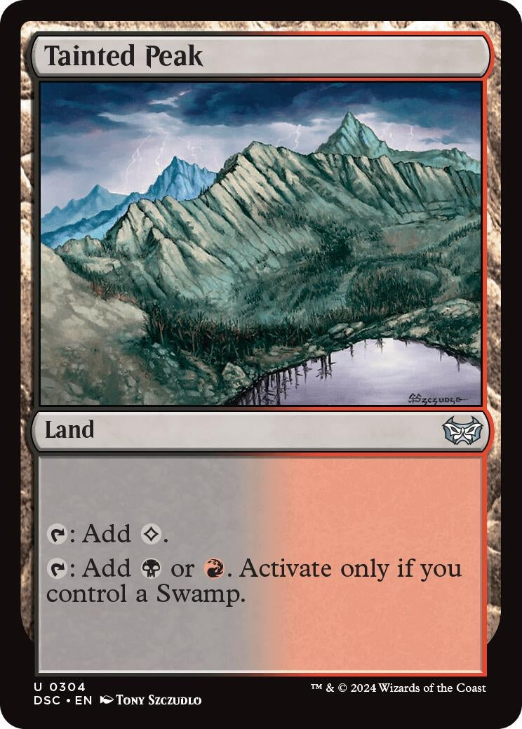 Image for Tainted Peak (304) (Commander: Duskmourn: House of Horror) - Magic: The Gathering