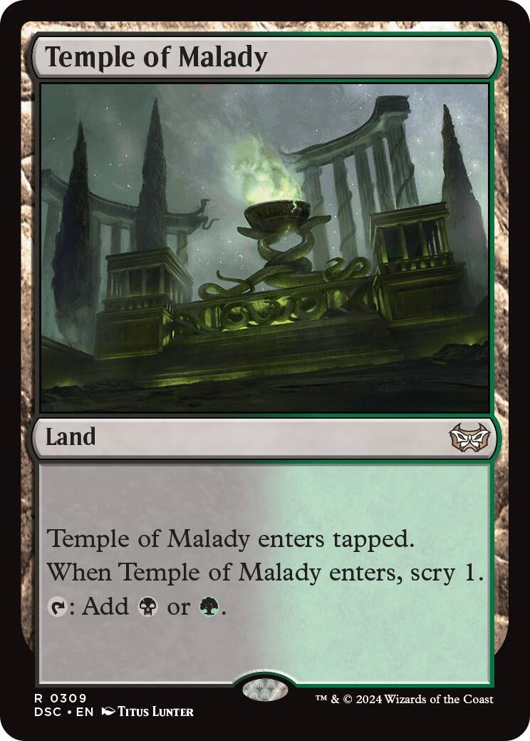 Image for Temple of Malady (309) (Commander: Duskmourn: House of Horror) - Magic: The Gathering