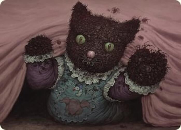 Image for Twitching Doll Art Card (48) (Art Series: Duskmourn: House of Horror) - Magic: The Gathering
