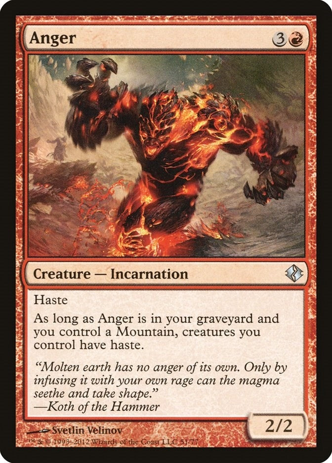 Image for Anger (51) (Duel Decks: Venser vs. Koth) - Magic: The Gathering