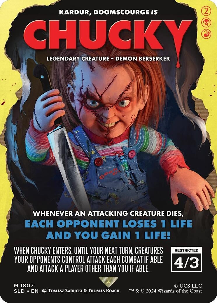 Image for Chucky - Kardur, Doomscourge (1807) (Secret Lair Drop Series) - Magic: The Gathering