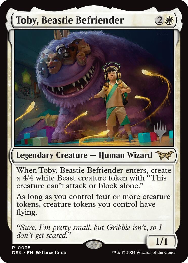 Image for Toby, Beastie Befriender (35) (Promo Pack: Duskmourn: House of Horror) - Magic: The Gathering