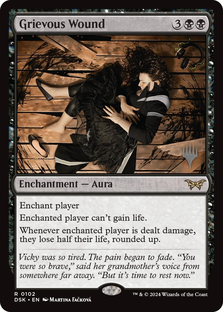 Image for Grievous Wound (102) (Promo Pack: Duskmourn: House of Horror) - Magic: The Gathering