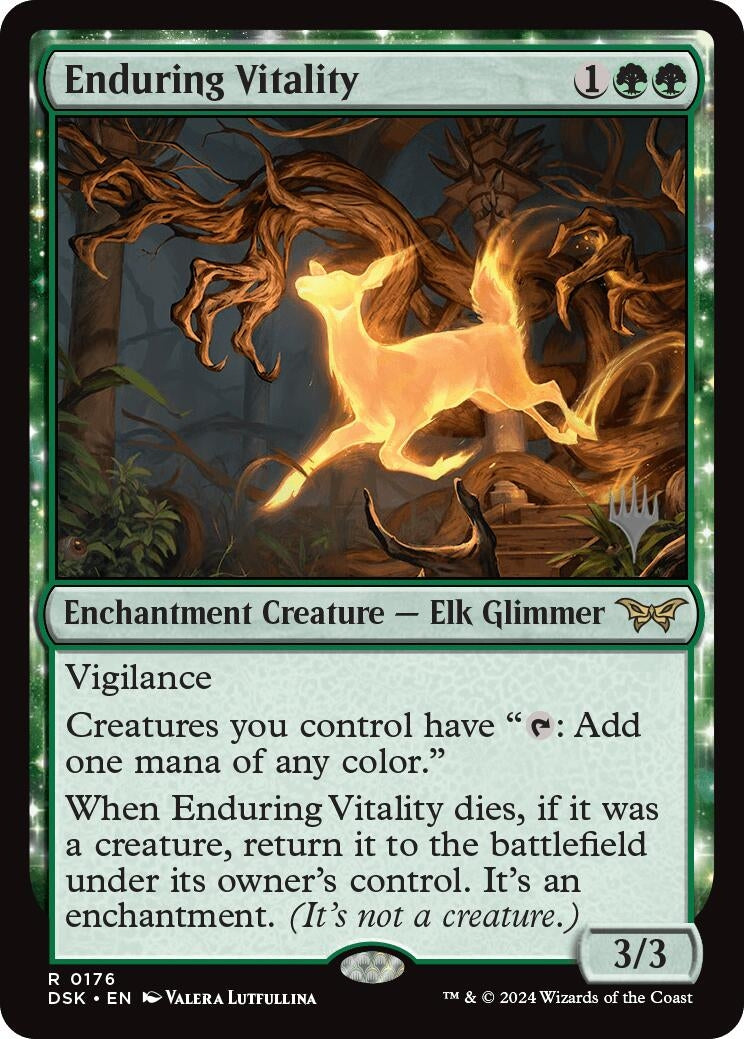 Image for Enduring Vitality (176) (Promo Pack: Duskmourn: House of Horror) - Magic: The Gathering