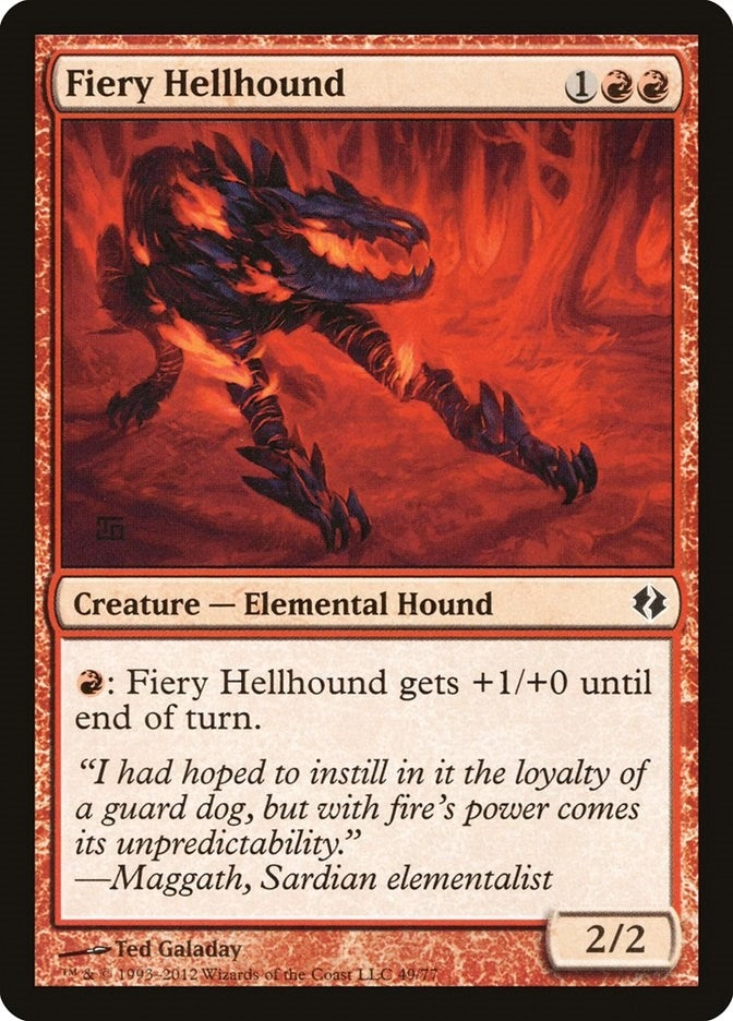 Image for Fiery Hellhound (49) (Duel Decks: Venser vs. Koth) - Magic: The Gathering