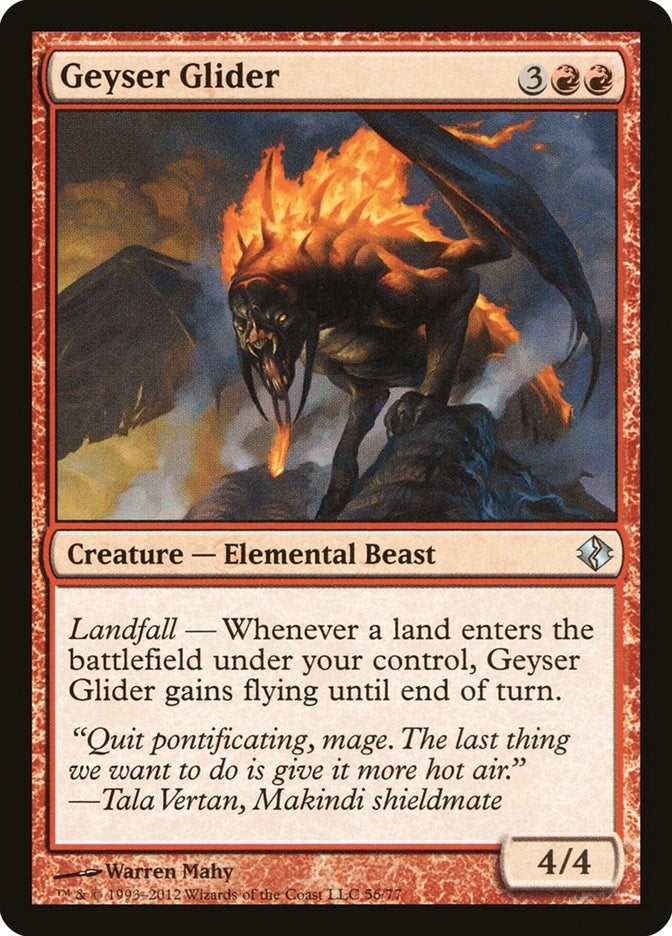Image for Geyser Glider (56) (Duel Decks: Venser vs. Koth) - Magic: The Gathering