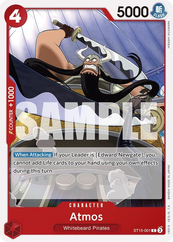 Image for Atmos (ST15-001) (Starter Deck 15: RED Edward.Newgate) - One Piece Card Game