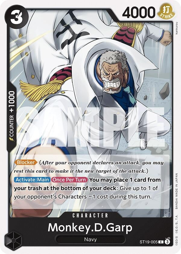 Image for Monkey.D.Garp (ST19-005) (Starter Deck 19: BLACK Smoker) - One Piece Card Game