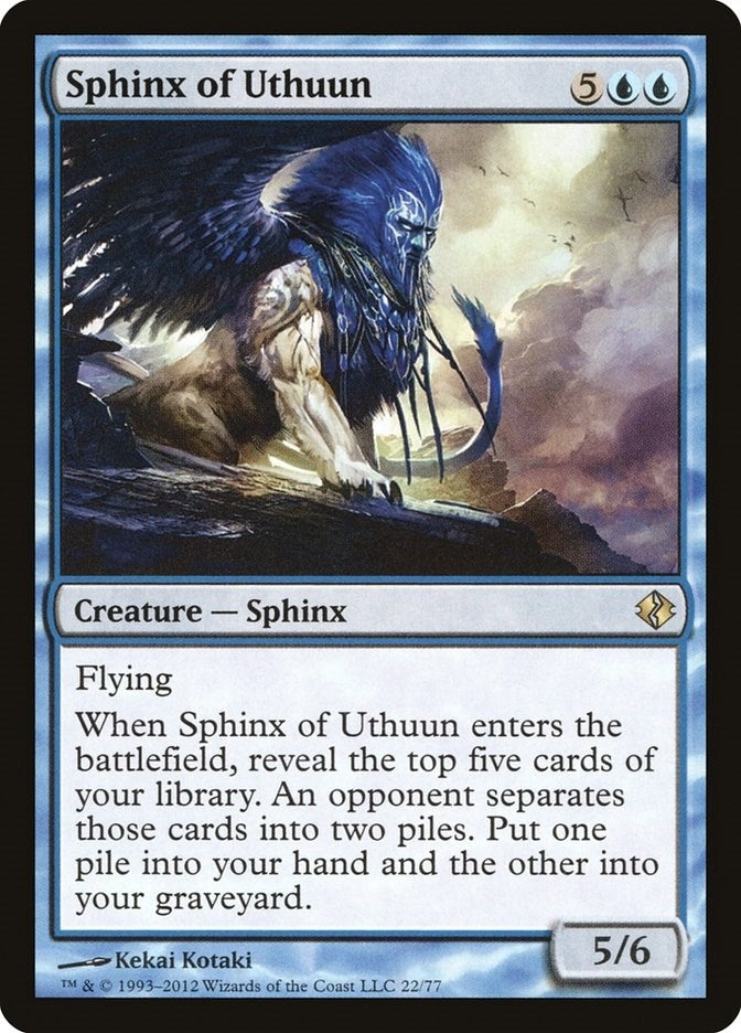 Image for Sphinx of Uthuun (22) (Duel Decks: Venser vs. Koth) - Magic: The Gathering