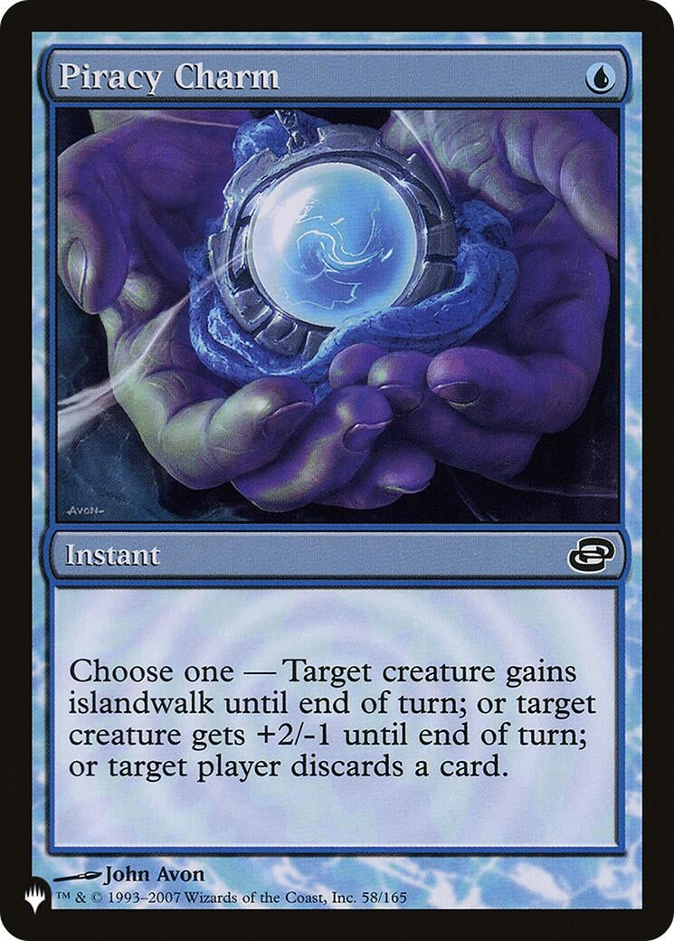 Image for Piracy Charm (58/165) (The List Reprints) - Magic: The Gathering
