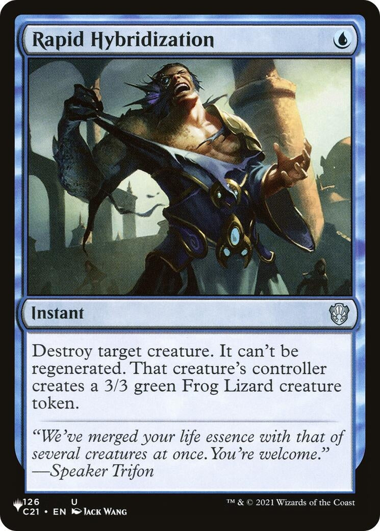 Image for Rapid Hybridization (126/081) (The List Reprints) - Magic: The Gathering